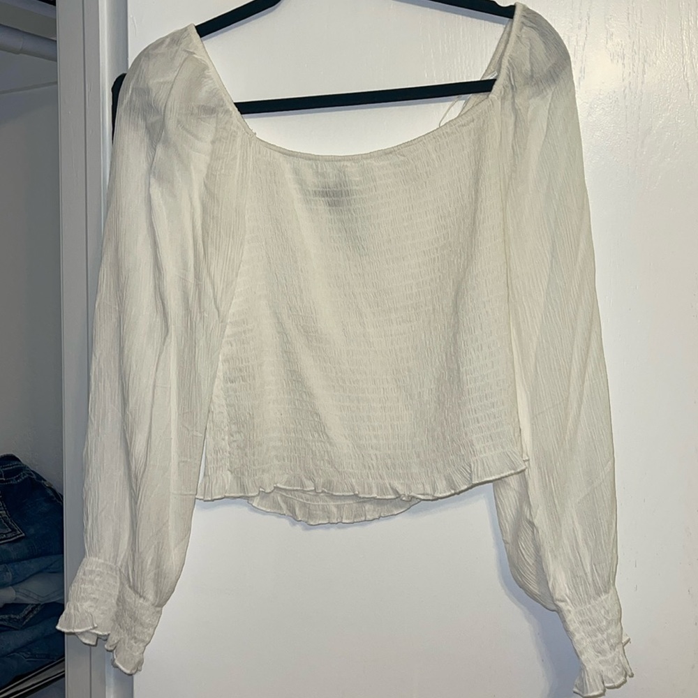 Long sleeve crop top
